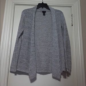 Gray sweater cardigan